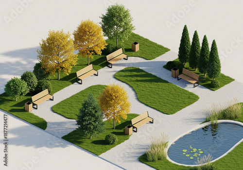 autumn landscape with trees