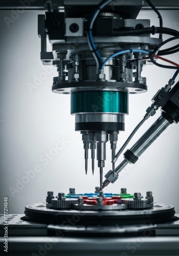 Robotic mechanism aligning components precisely