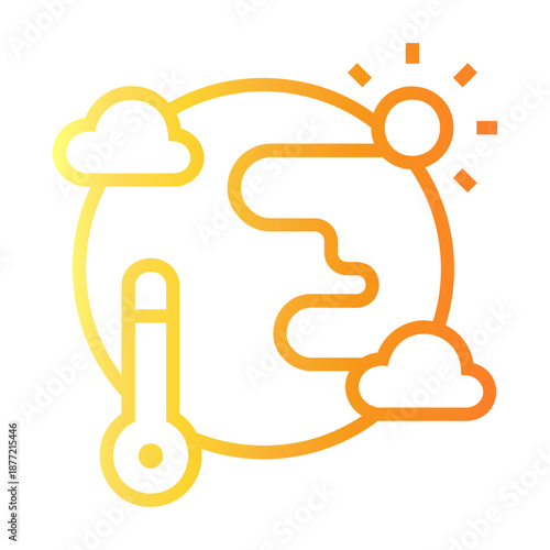 meteorology Line Gradient Icon