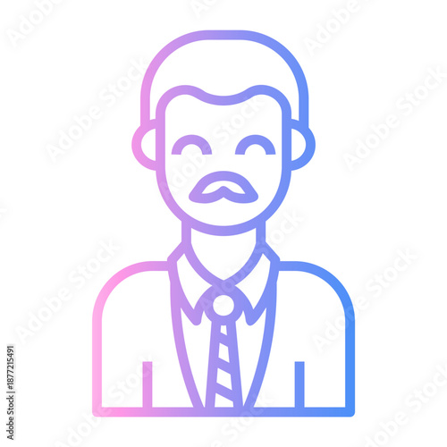 teacher Line Gradient Icon
