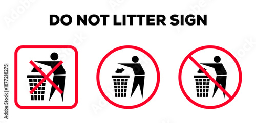 do not litter sign