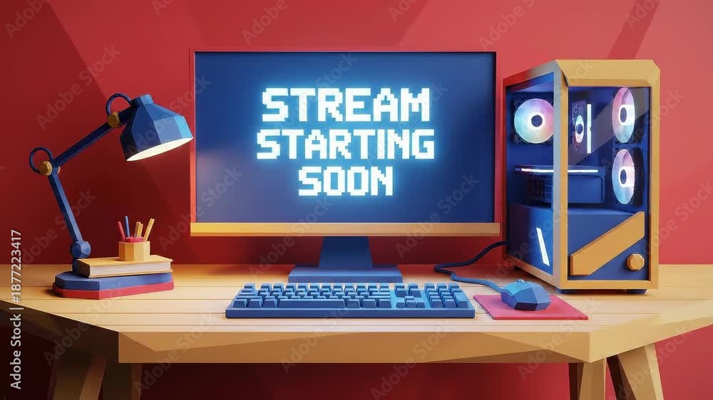 Livestream Setup: "Starting Soon" Stream. stream starting soon screen ...