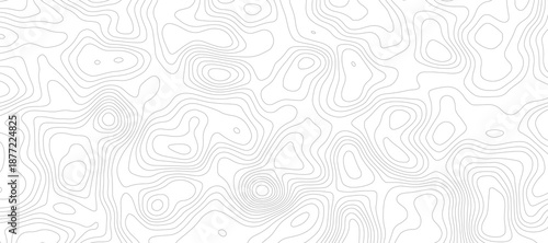 topographic map showing contour lines and elevation on a white background, perfect for surface design and mapping projects creating abstract shapes and patterns representing elevation changes