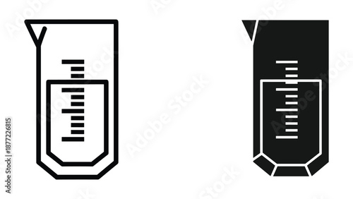Test Tube Vector Illustration for Laboratory Use
