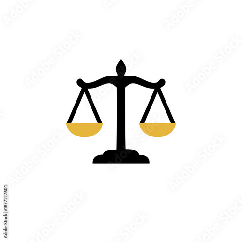 Icon of a justice scale, representing law, balance, and fairness