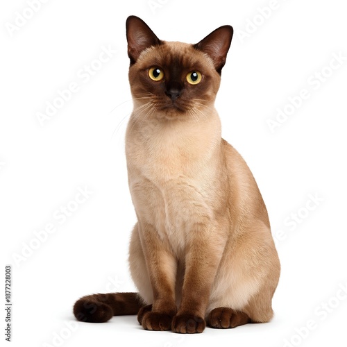 black cat isolated on white