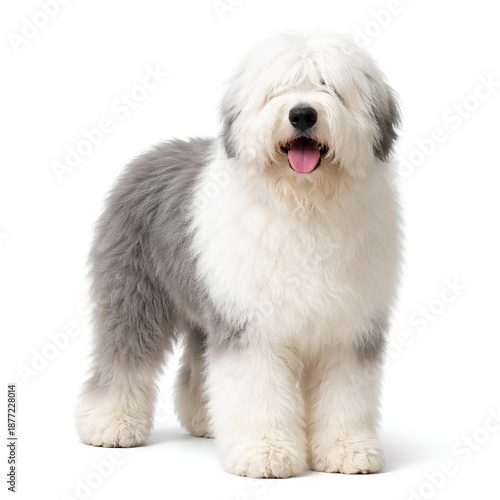 australian shepherd puppy sitting on a white background