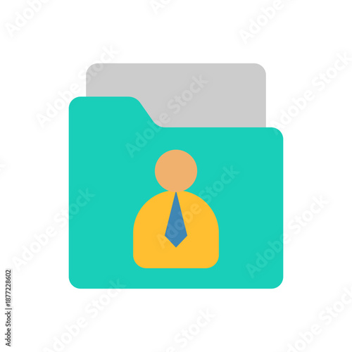 Employee Directory Icon - Flat Color