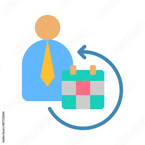 Probation Period Icon - Flat Color