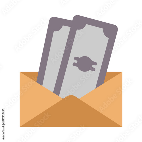 Paycheck Icon - Flat Color