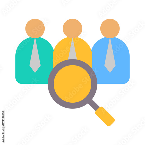 Staff Evaluation Icon - Flat Color