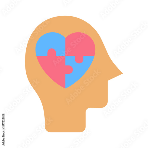 Mental Health Icon - Flat Color