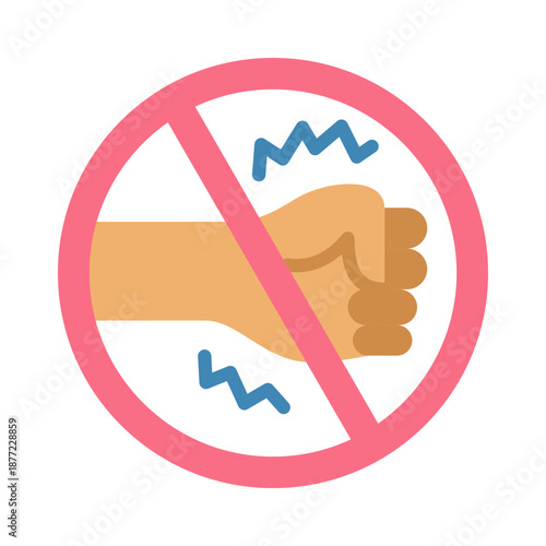 Harassment Policy Icon - Flat Color