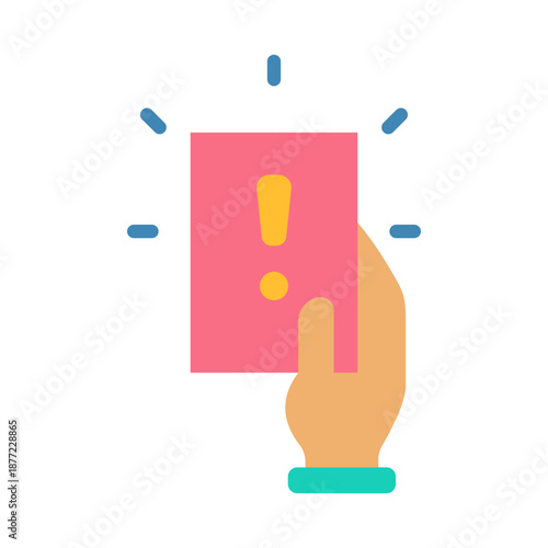 Disciplinary Action Icon - Flat Color