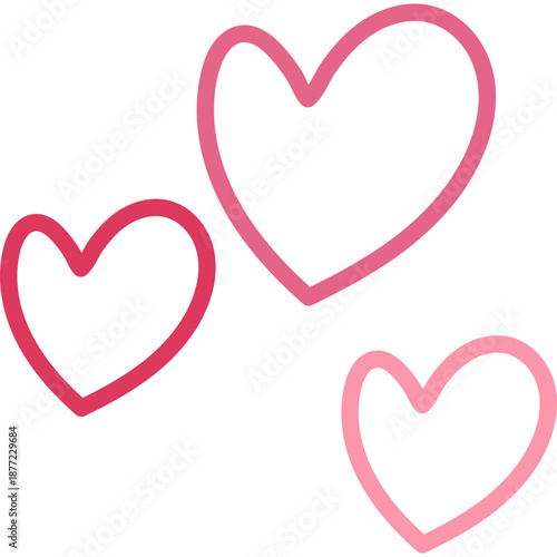 Hand Drawn Valentine Hearts