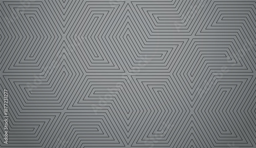 Abstract geometric pattern with stripes, lines. Seamless vector background. Gray and black ornament. Simple lattice graphic design