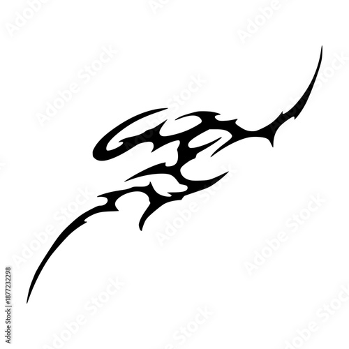 Goth Cybersigil Tattoo Design Vector
