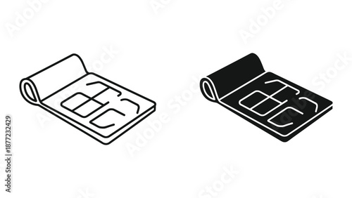 Yoga Mat Illustration Vector Graphics