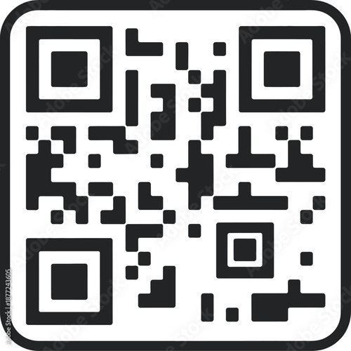 QR code on white background with black border