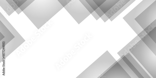 Abstract geometric white overlap technology tech grid triangle business digital curve poster and banner web creative origami square rectangle template background.