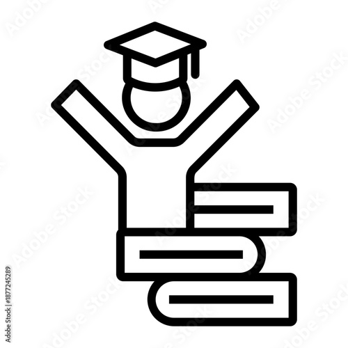 college studying Line Icon