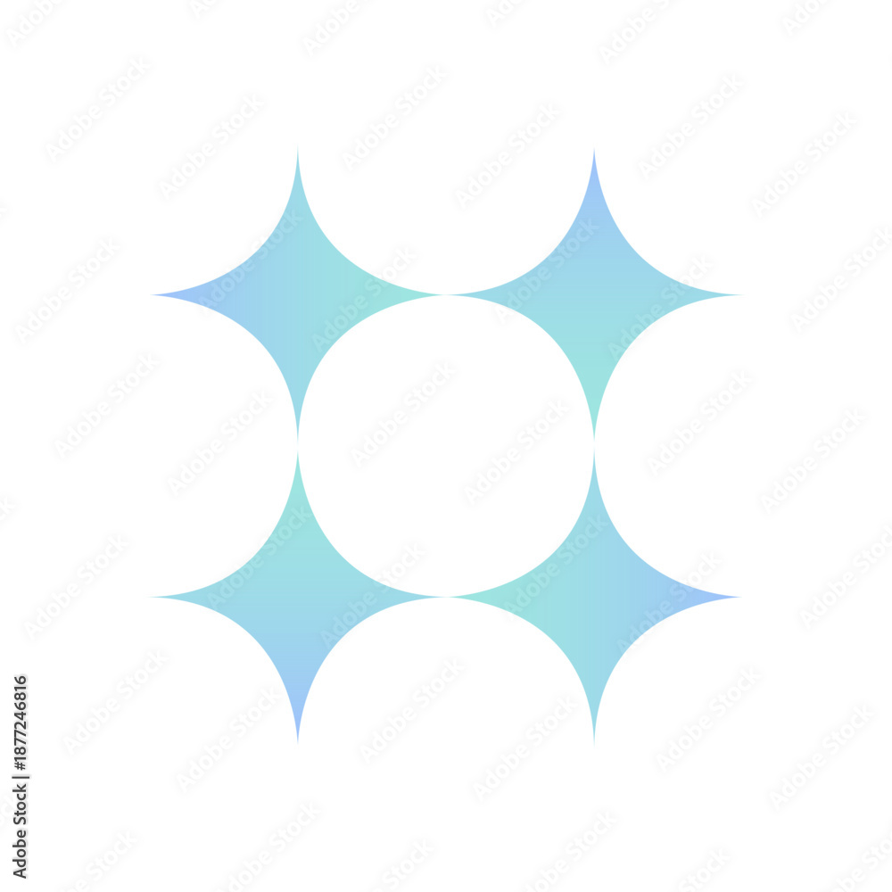 Obraz premium Abstract Geometric Gradient Shapes