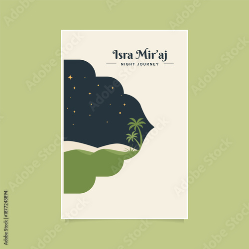 Isra Miraj symbol illustrating important Islamic religious event