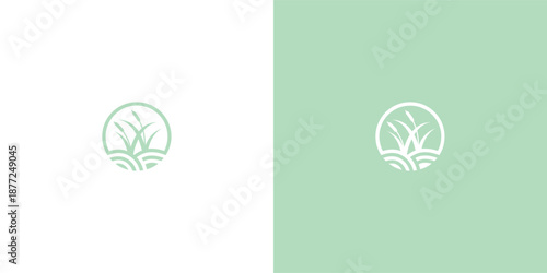 Tranquil reeds logo against calming backgrounds