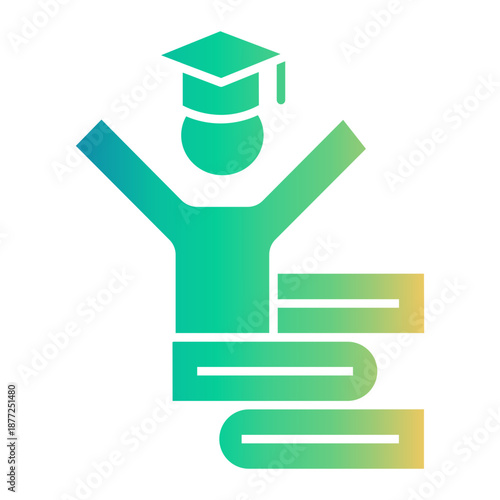 college studying Gradient icon