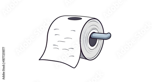 toilet, tissue, paper, roll, bathroom, hygiene, washroom, restroom, wc, sanitary, cleaning, household, homecare, supply, dailyuse, routine, soft, white, disposable, hygieneproduct, icon, vector, illus