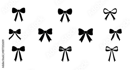 ribbon, bow, knot, bowtie, black, white, monochrome, minimal, simple, flat, vector, illustration, icon, symbol, outline, silhouette, isolated, fashion, accessory, elegance, classic, stylish, chic, lux