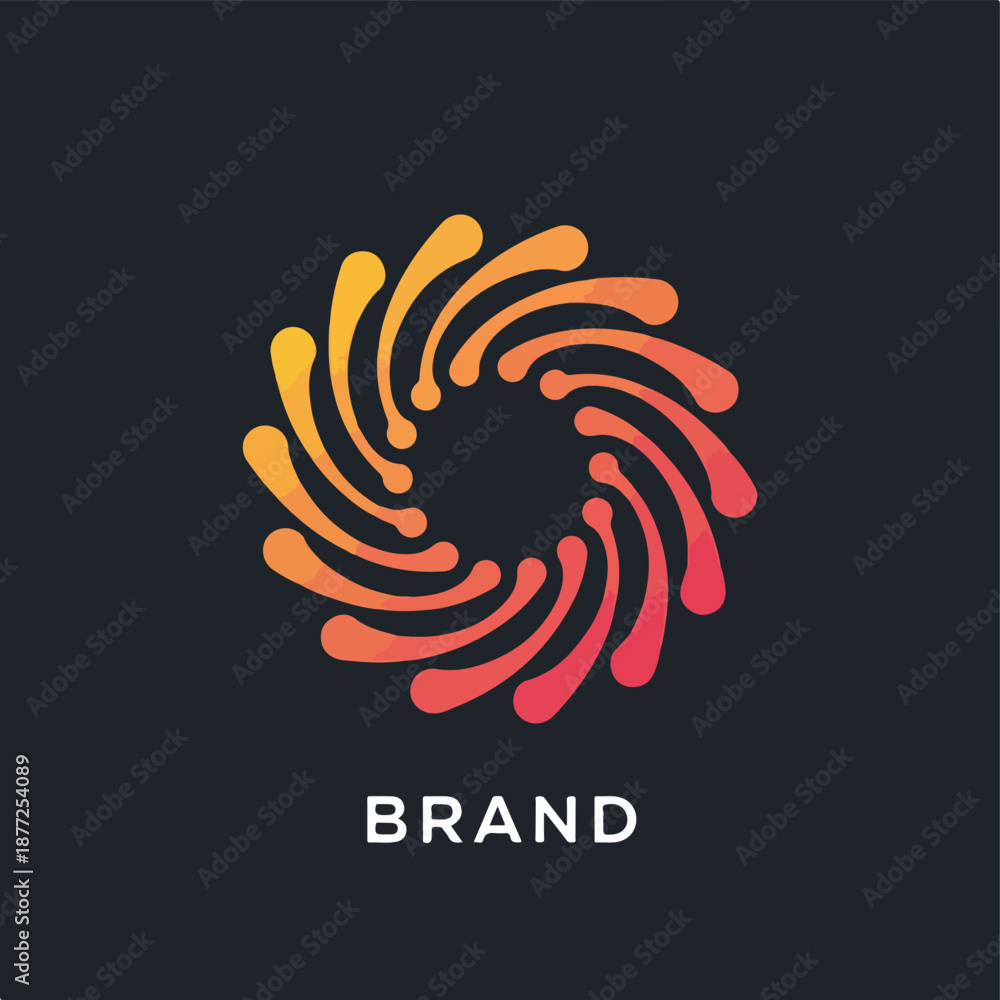 Obraz premium Dynamic Swirling Gradient Graphic