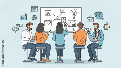 Team Brainstorming Session: Idea Generation and Strategy Planning