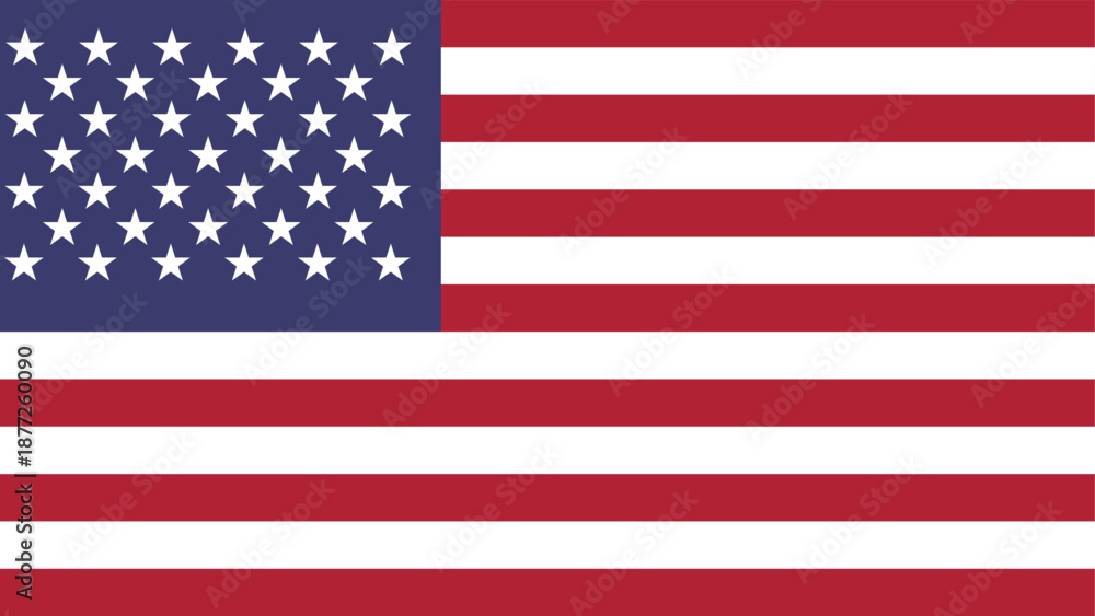 Fototapeta premium American Flag National Symbol Stars and Stripes Design