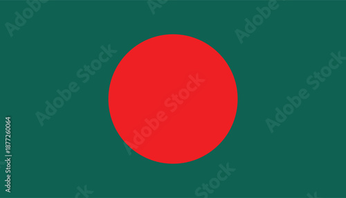 Bangladesh National Flag vector illustration official colors