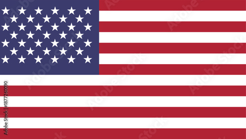 American Flag National Symbol Stars and Stripes Design