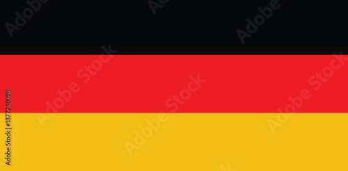 Germany National Flag Black Red Gold Stripes