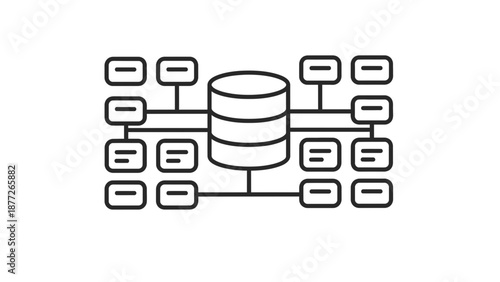database architecture, network diagram