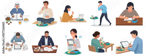 Ramadan Fasting Work Lifestyle SET