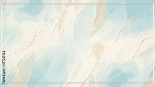 Soft, abstract watercolor background with pastel blue, beige, and white textures, perfect for serene designs