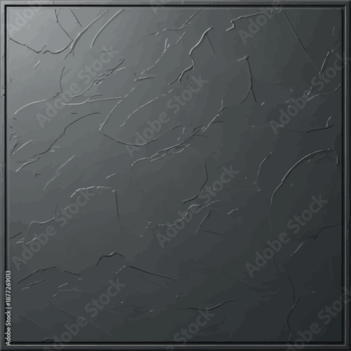 Sophisticated dark gray textured surface with an elegant, rough plaster finish, ideal for modern abstract backgrounds, graphic design elements, and artistic interior concepts