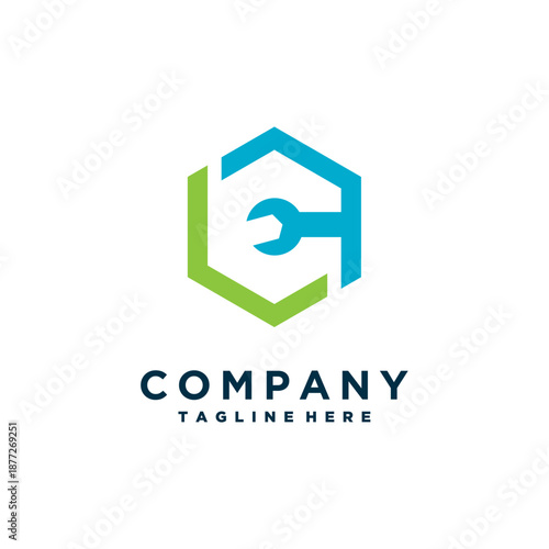 Plumbing service vector design logo
