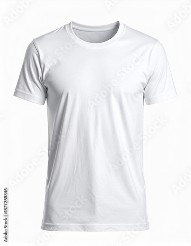 Plain White T shirt on White Background