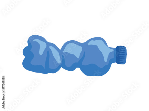 Bottle Trash Illustration
