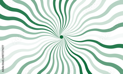 Vintage grunge greentwisted spiral retro burst background vector. Groovy hippie 70s backgrounds. Waves, swirl, twirl pattern.eps10