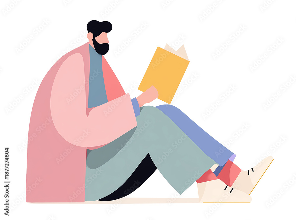 Fototapeta premium Person Reading Book 