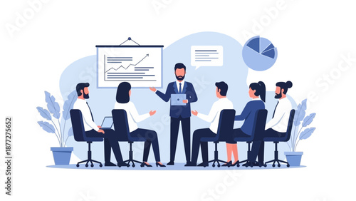 Business Meeting Presentation: Team Collaboration and Growth Strategy