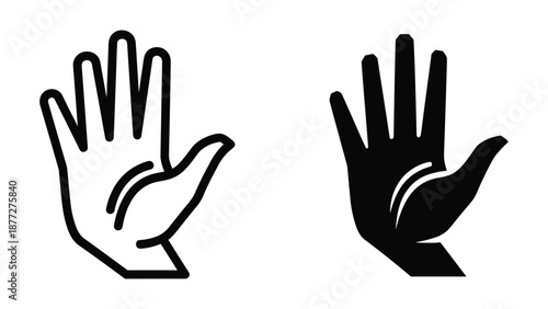 Hand sign vector illustration