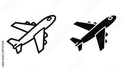 Airplane silhouette illustration