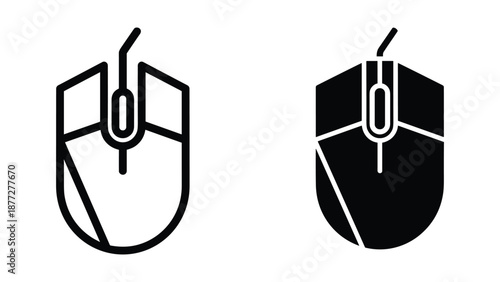 Computer mouse icon set